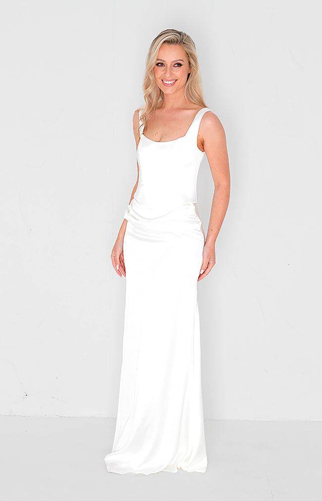 Harlow Corset Top - Ivory
