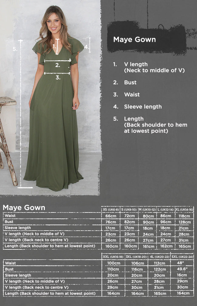 Maye Gown - Olive 0122
