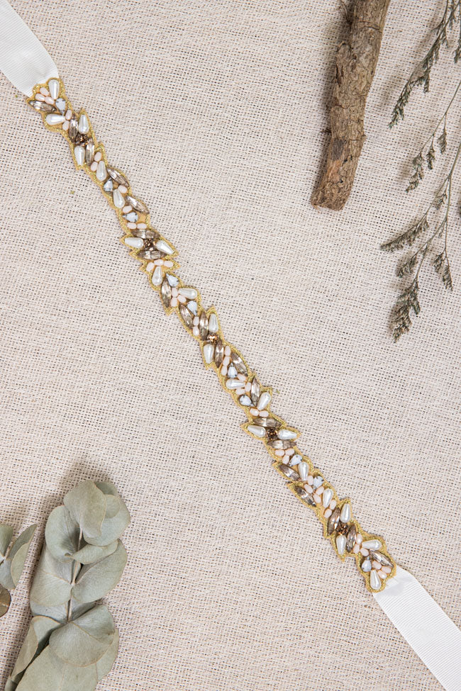 Baker Beaded Belt - Ivory