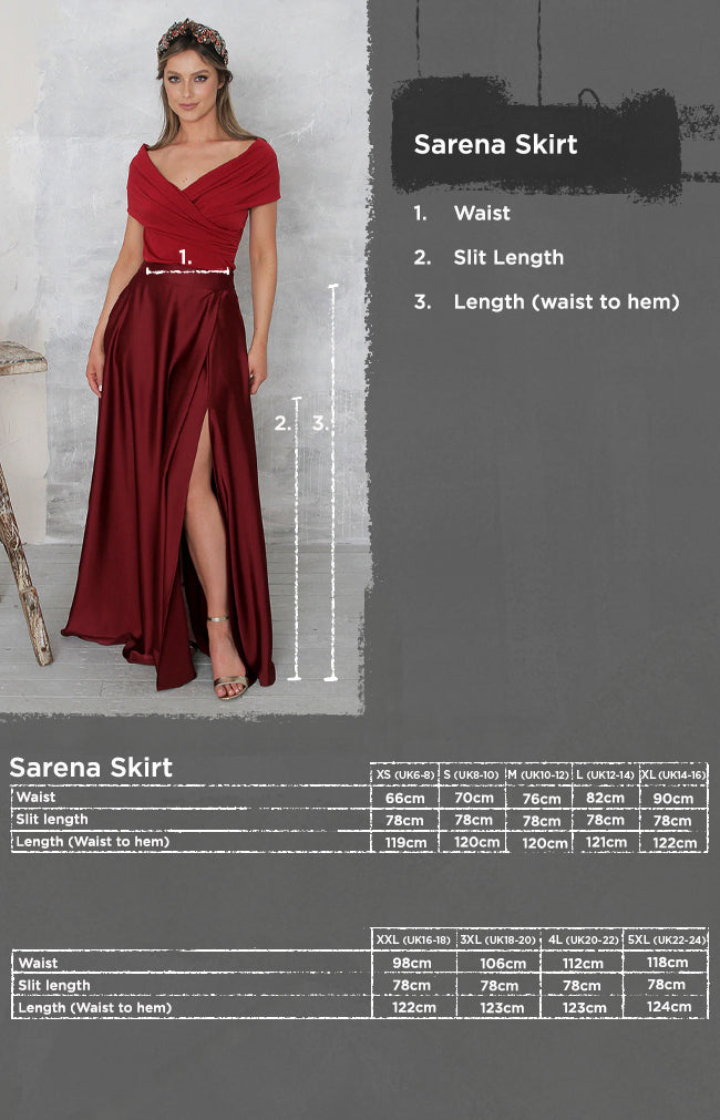 Sarena Satin Skirt - Seafoam